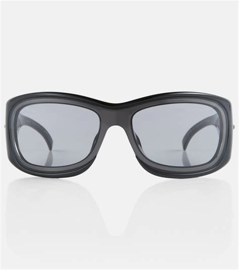 givenchy g180 sunglasses|G180 rectangular sunglasses in black .